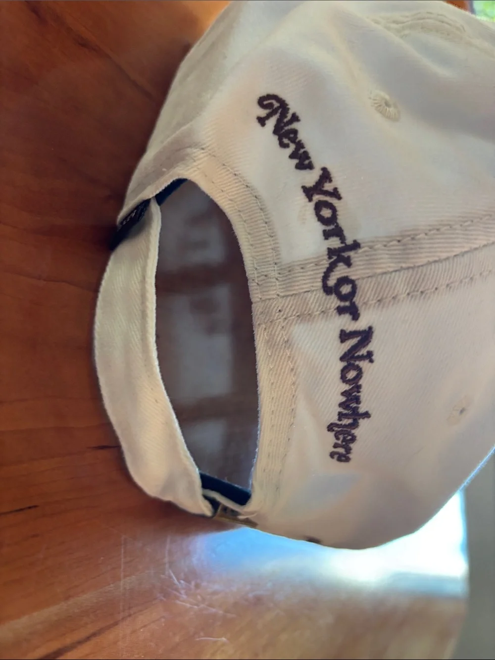 NOLITA Cream Baseball Cap - Women's Cotton Hat - New York or Nowhere